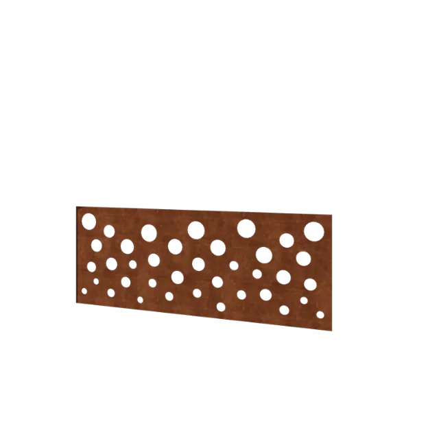 Corten steel fence H - Panel B - 120 x 47,5 cm