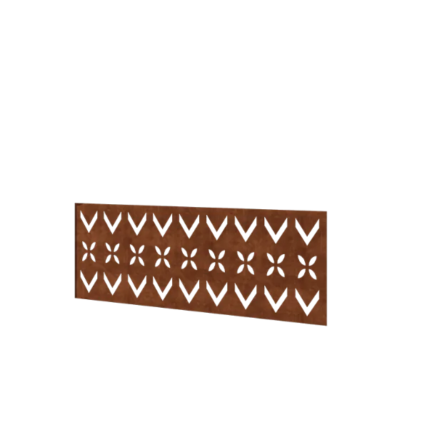 Corten steel fence H - Panel V - 120 x 47,5 cm