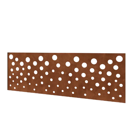 Corten steel fence H - Panel B - 180 x 63,3 cm