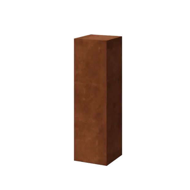 Corten steel plinth - Ohio - 30 x 30 x 100 cm