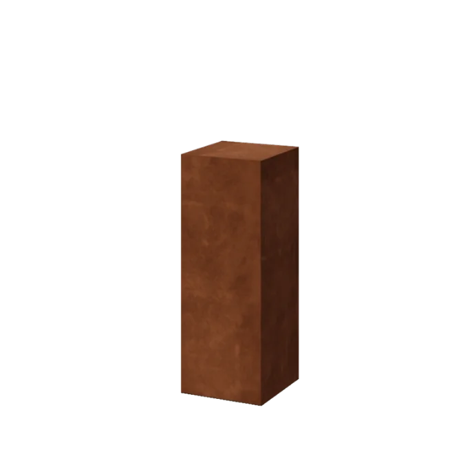 Corten steel plinth - Ohio - 30 x 30 x 80 cm