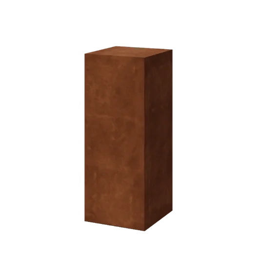 Corten steel plinth - Ohio - 40 x 40 x 100 cm