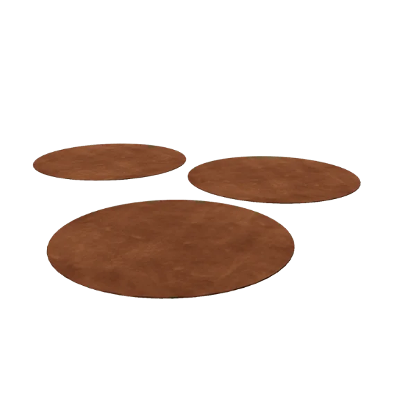 Corten steel stepping stone - Round - 75 cm