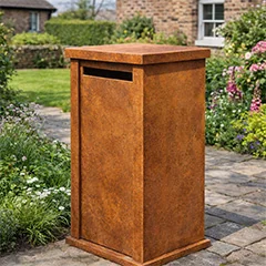 Letterboxes with a modern look for the front garden
